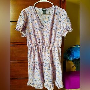 CENY Purple Floral Dress
